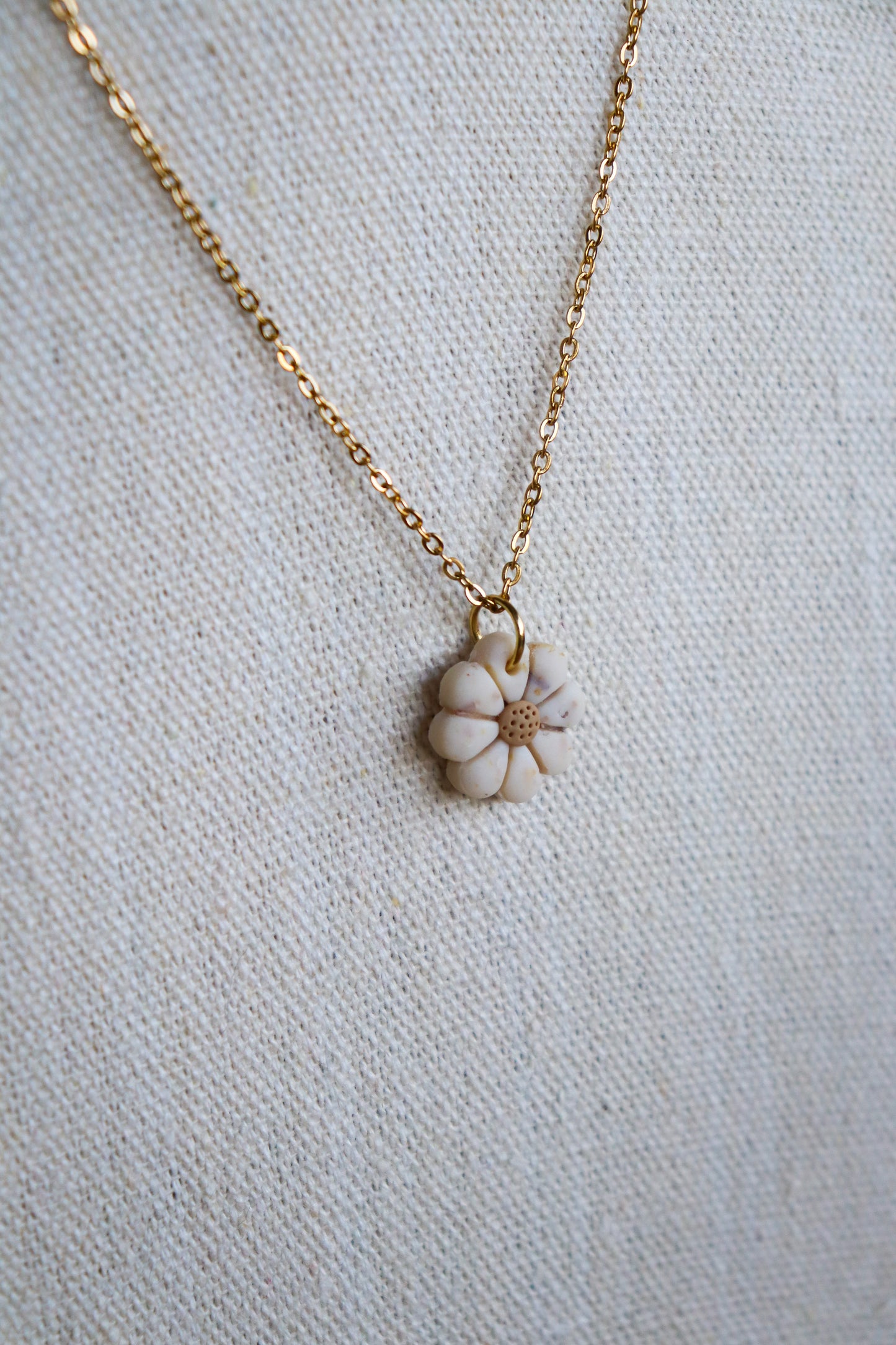 Halskette Blume Marmor