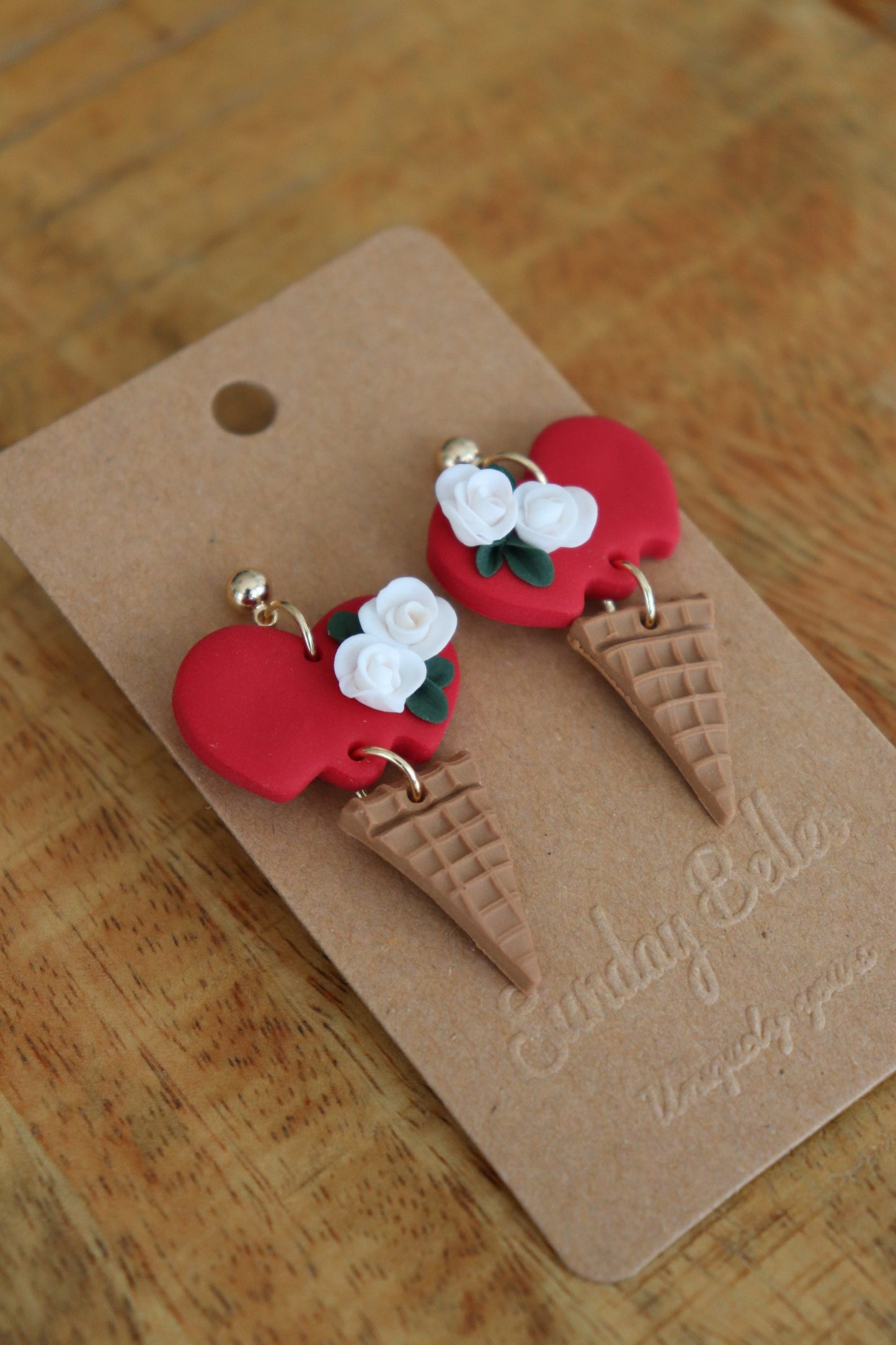 Eiscreme Erdbeere